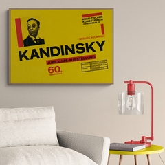 Cuadro en marco madera Kiri Box/ Modelo 716/ Cartel Exposición 60 Aniversario de Wassily Kandinsky