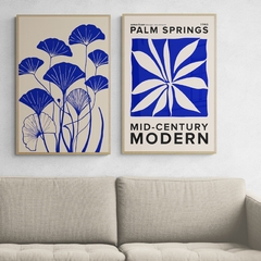 SET de 2 Cuadros en marco madera Kiri Box/ Modelo 733/ GINGKO B. & Palm Spring. - comprar online