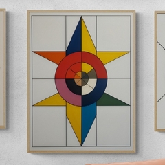Cuadro en marco madera Kiri Box/Modelo 657/ Bauhaus-Skizzen 3