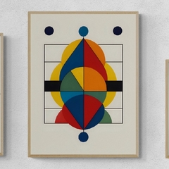 Cuadro en marco madera Kiri Box/Modelo 660/ Bauhaus-Skizzen 6