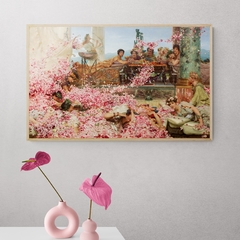 Cuadro en marco madera Kiri Box/ Modelo 215/ Las rosas de Heliogábalo (1888), Sir Lawrence Alma - Tadema