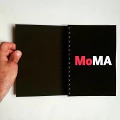 Agenda Semanal Bauhaus Tapa Dura Ring Wire/ MODELO 236/ MoMA BLACK ⬛⬜ - 1920®objetos de diseño 