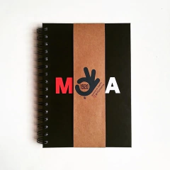 Agenda Semanal Bauhaus Tapa Dura Ring Wire/ MODELO 236/ MoMA BLACK ⬛⬜