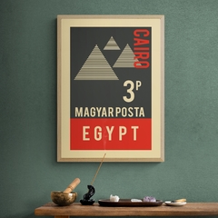 Cuadro en marco madera Kiri Box/ Modelo 328/ Estampilla Egipto