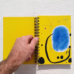 Agenda Semanal Tapa Dura Ring Wire/ Modelo 67/ L' or de l' azur (El oro del azul), 1967. - tienda online