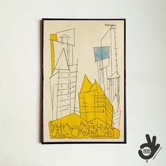 Marco acabado piano, Modelo 28/ KARTE 1 by Lyonel Feininger