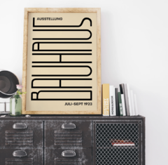 Cuadro en marco madera Kiri Box/ Modelo 19/ TYPO BAUHAUS