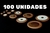 Jogo 100 sapatilhas sortidas marrons com ressonador plástico para sax