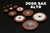 Jogo de sapatilhas marrons com ressonador de metal para sax alto