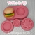 Molde Hamburguer da Rê - Moldes da Rê