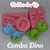 Combo Dino M - Moldes da Rê