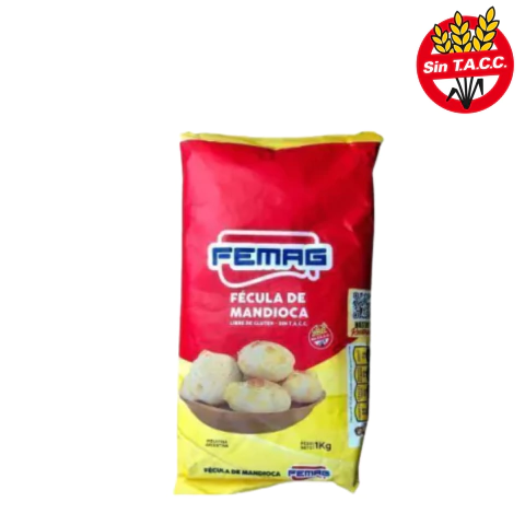 FECULA DE MANDIOCA FEMAG X 1KG SIN TACC - comprar online