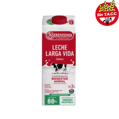 LECHE LA SERENISIMA ENTERA LARGA VIDA 3% 1LT - comprar online
