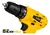 Parafusadeira Furadeira The Black Tools TB12A 3/8 Bivolt a Bateria 12v Cor Amarelo Frequência 60Hz - loja online