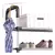 Rack Vertical Sapateira 5 Prateleiras 15 Pares Aço Inox Cor - loja online