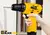 Parafusadeira Furadeira The Black Tools TB12A 3/8 Bivolt a Bateria 12v Cor Amarelo Frequência 60Hz - Capa de piscina Floripa 