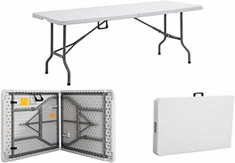 Mesa Dobrável Vira Maleta Com Alça Versátil 1,80m Premium