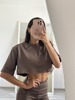 Remera crop lycra - comprar online