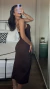 Vestido Midi Kaira - Marrom - For Us Brand