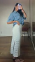 Saia Crochê Niya - Off White - For Us Brand