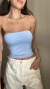 Tube Top Mariah - Azul