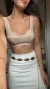 Cropped Antonia - Bege - comprar online