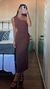 Vestido Midi Gaia - Marrom - loja online