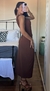 Vestido Midi Gaia - Marrom