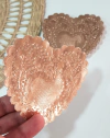 Blondas De Papel Metalizado Corazón X 100 - 10 Cm