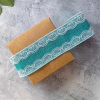 Cinta de Arpillera Color con Borde de Encaje - 2 mts x 6 cm
