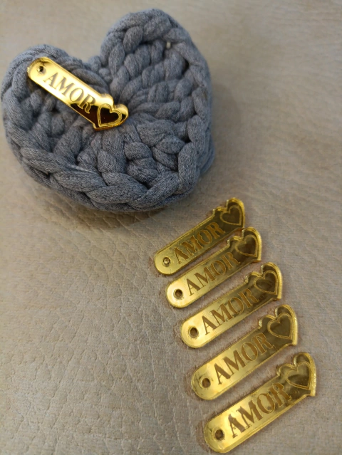 Tag aplique acrílico kit 10 unidades - comprar online