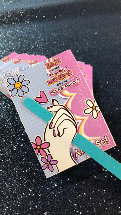 card para mini lixa 50 peças