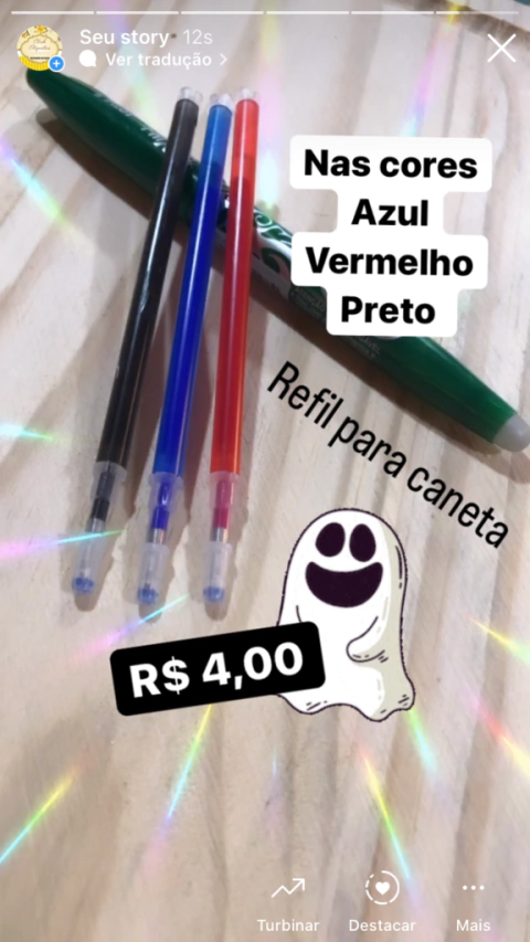 caneta fantasminha 1 unidade