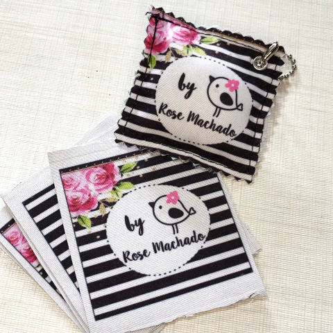 tecido para confecção de chaveiro