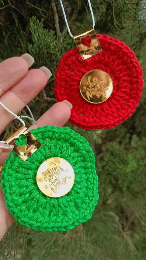 Tags de Natal em Acrílico Espelhado -5 unidades - comprar online