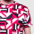 Remera Corte Recto Unisex Geometric Red