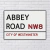 PLACA DE RUA ABBEY ROAD 20x13 cm