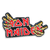 PLACA RECORTE IRON MAIDEN HAND 28x15 cm