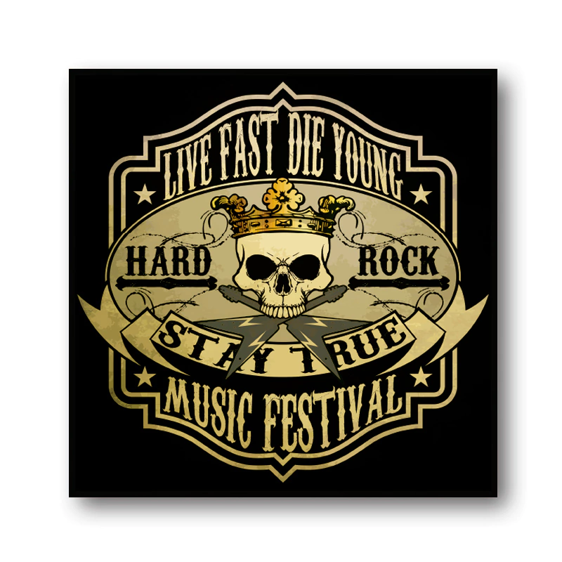 PLACA ROCK STAY TRUE