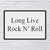 PLACA DE RUA LONG LIVE ROCK N ROLL 20x13 cm