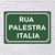 PLACA DE RUA PALESTRA ITLIA 20x13 cm - comprar online