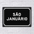 PLACA DE RUA SO JANUARIO 20x13 cm