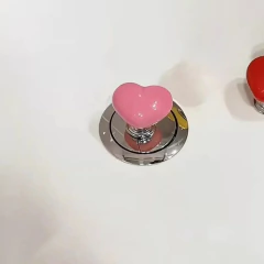 Botão de Descarga Decorativo Coração para vaso sanitário - Geleia Presentes Criativos, Diferentes, Legais e Originais