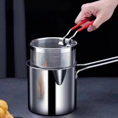 Conjunto Fritadeira Panela e Cesto em inox Economiza Óleo na internet