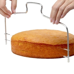 Cortador Fatiador para Bolos com linha dupla Aço Inox - comprar online