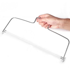 Cortador Fatiador para Bolos com linha dupla Aço Inox - Geleia Presentes Criativos, Diferentes, Legais e Originais