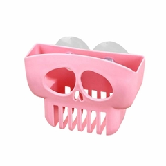 Porta Bucha e Esponja Skull Caveira com ventosa - loja online