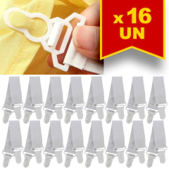 Kit 16 Elásticos Prendedores Para Lençol