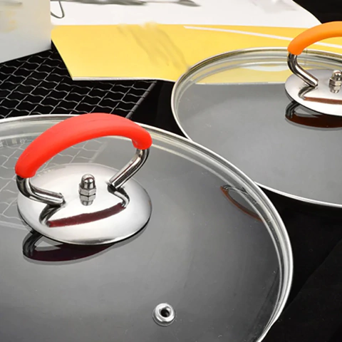 Alça em Silicone Puxador Pegador Recupera Tampa de Panela