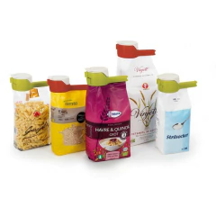 Kit 5 Fechadores de embalagens Presilha com Tampa